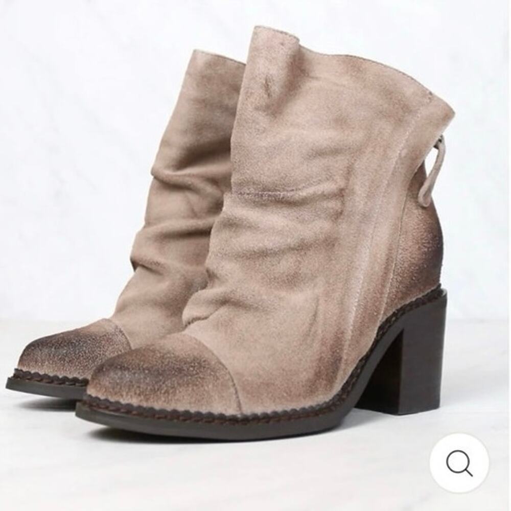 Sbicca Millie suede leather heeled bootie size 9